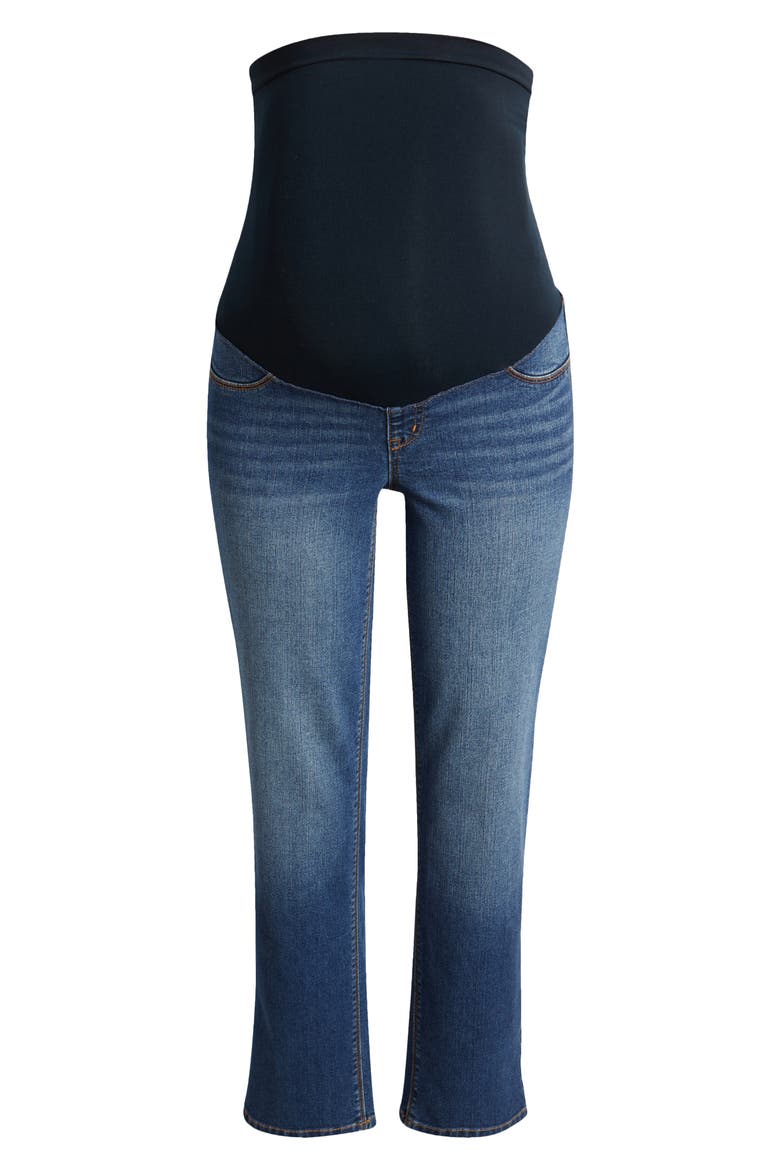 Over the Bump Slim Straight Leg Maternity Jeans, Alternate, color, OAKLEE