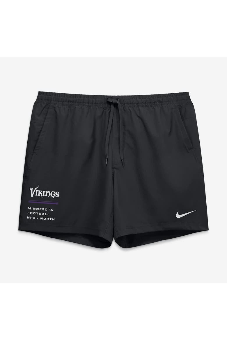 Men's Nike Black Minnesota Vikings Form Dri-FIT Shorts, Alternate, color, Black