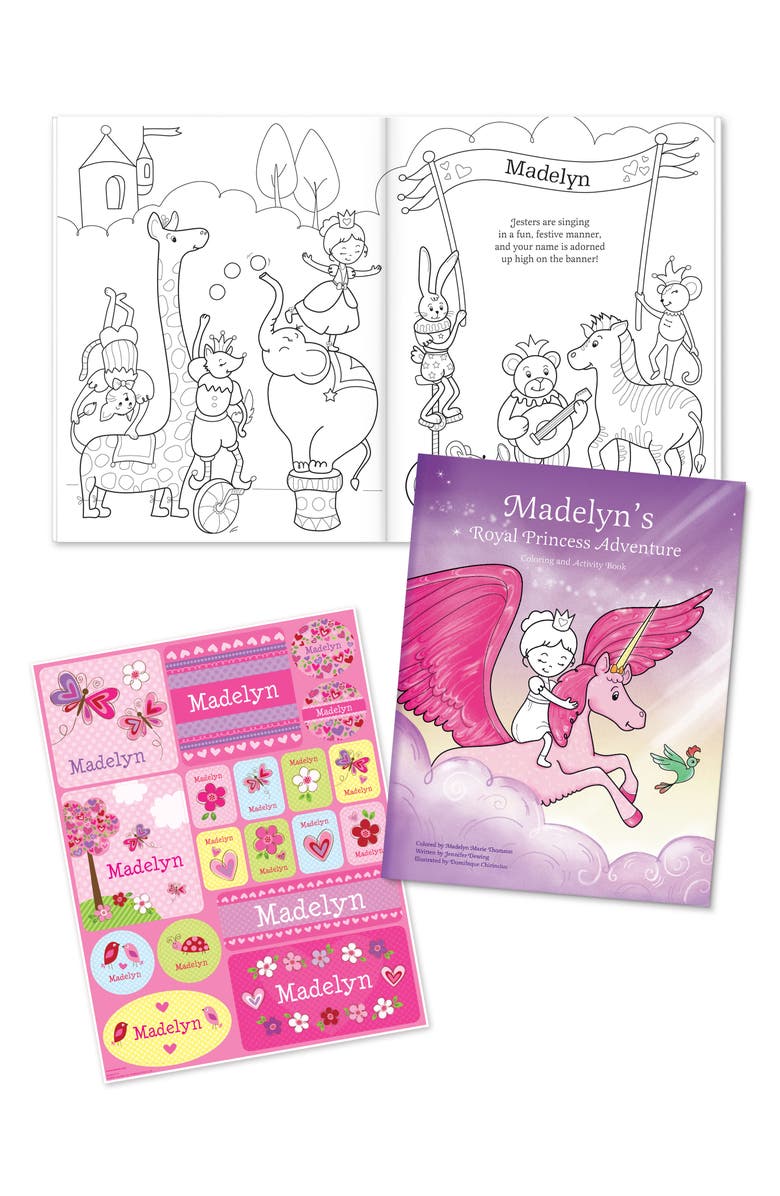 I See Me! 'My Royal Princess Adventure' Personalized Coloring Book & Stickers, Main, color, Boy