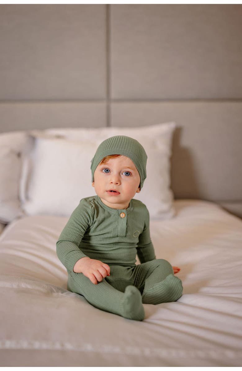 Pouf Boys Henley Footie, Alternate, color, Sage