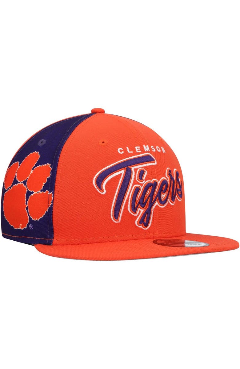 New Era Men's New Era Orange Clemson Tigers Outright 9FIFTY Snapback Hat, Main, color, Orange