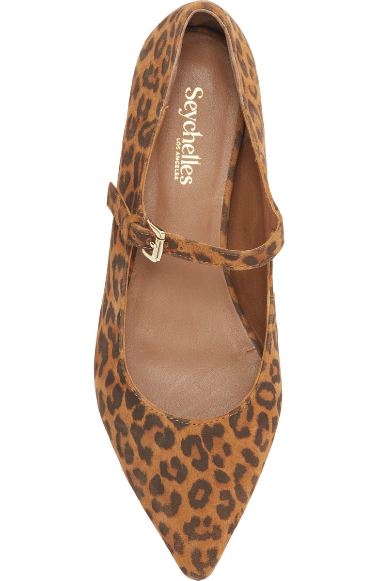Seychelles Pardon Me Pointed Toe Mary Jane Flat, Alternate, color, Tan