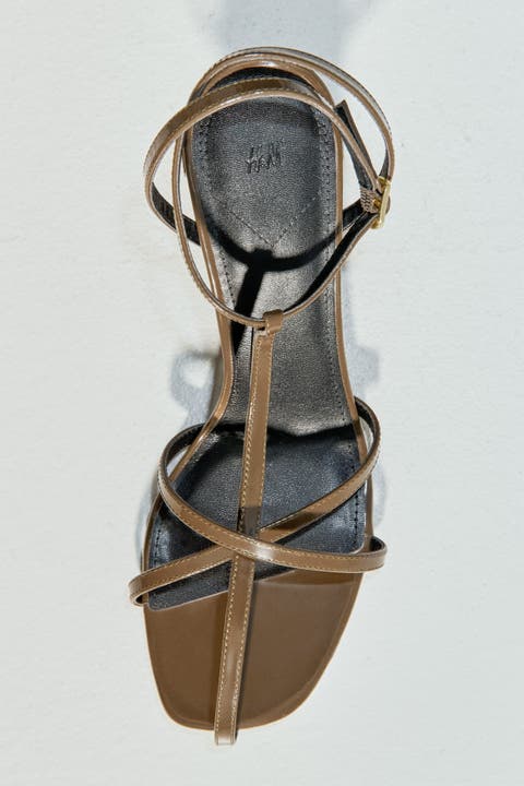 Heeled strappy sandals