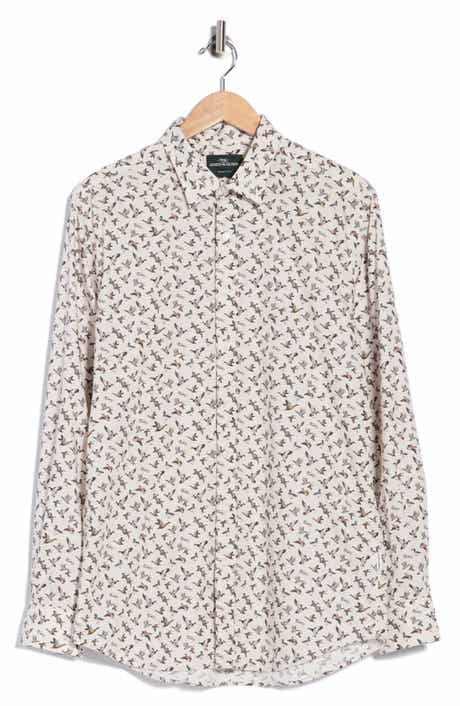 Billhook Peak Printed Long Sleeve Button-Down Shirt