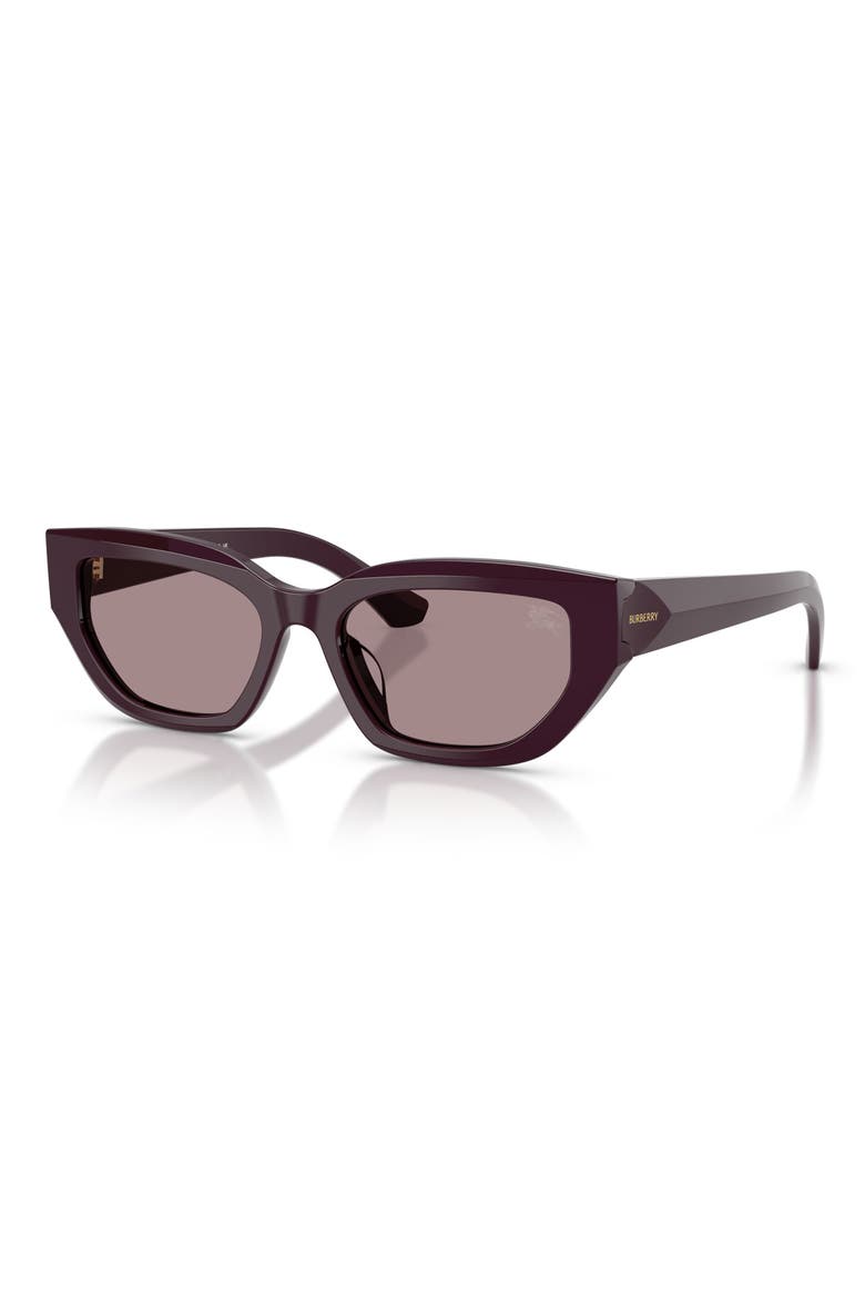 54mm Irregular Sunglasses, Alternate, color, VIOLET