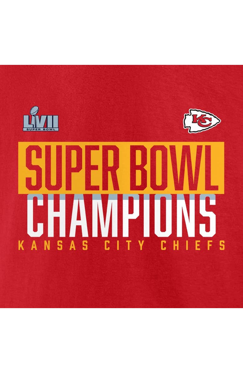 FANATICS Men's Fanatics Branded Red Kansas City Chiefs Super Bowl LVII Champions Big & Tall Foam Finger Long Sleeve T-Shirt, Alternate, color, 