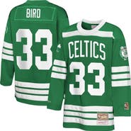 Mitchell & Ness Youth Mitchell & Ness Larry Bird Kelly Green Boston Celtics Maxxed Out 2.0 Fashion Hockey Jersey