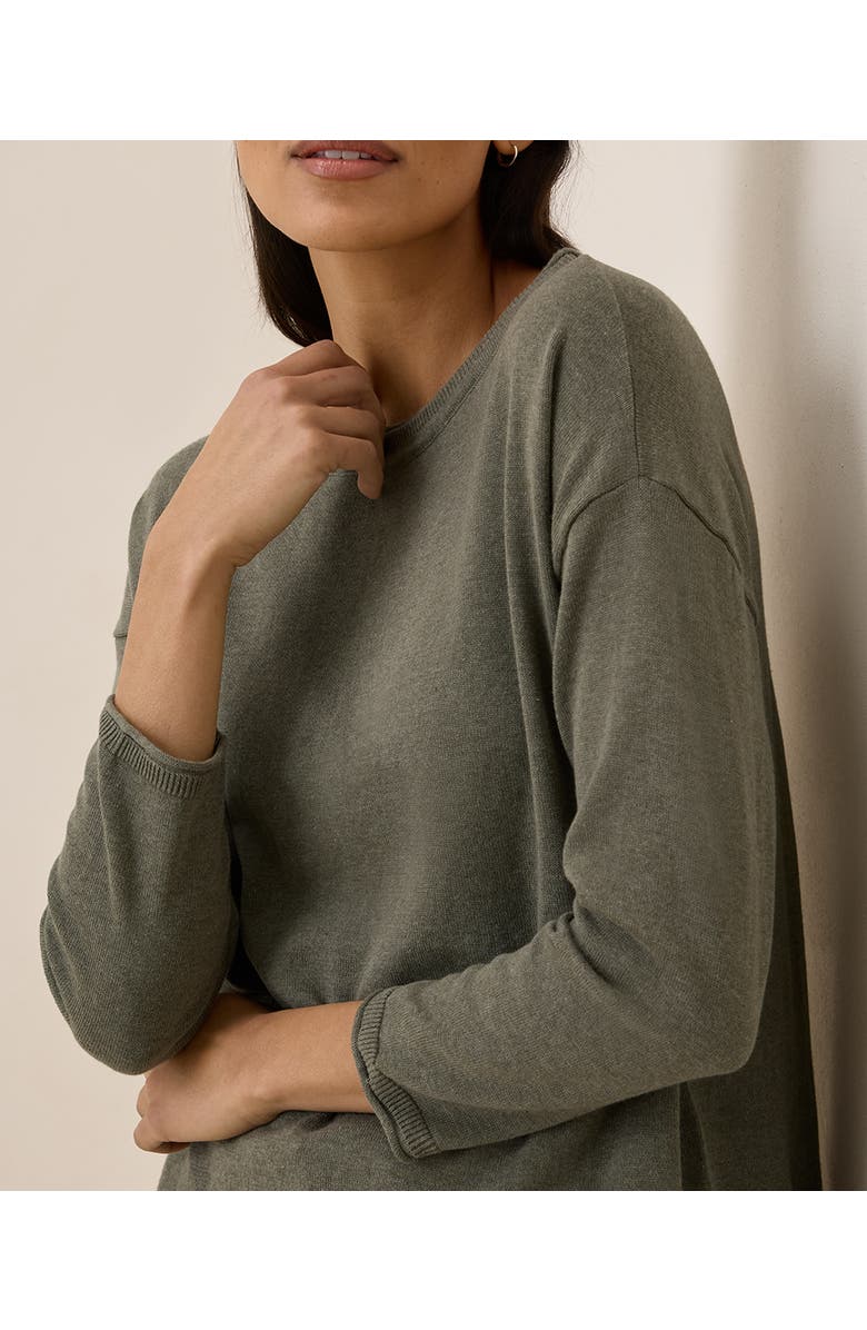 Pact Organic Cotton Classic Fine Knit Wide Neck Sweater, Alternate, color, 