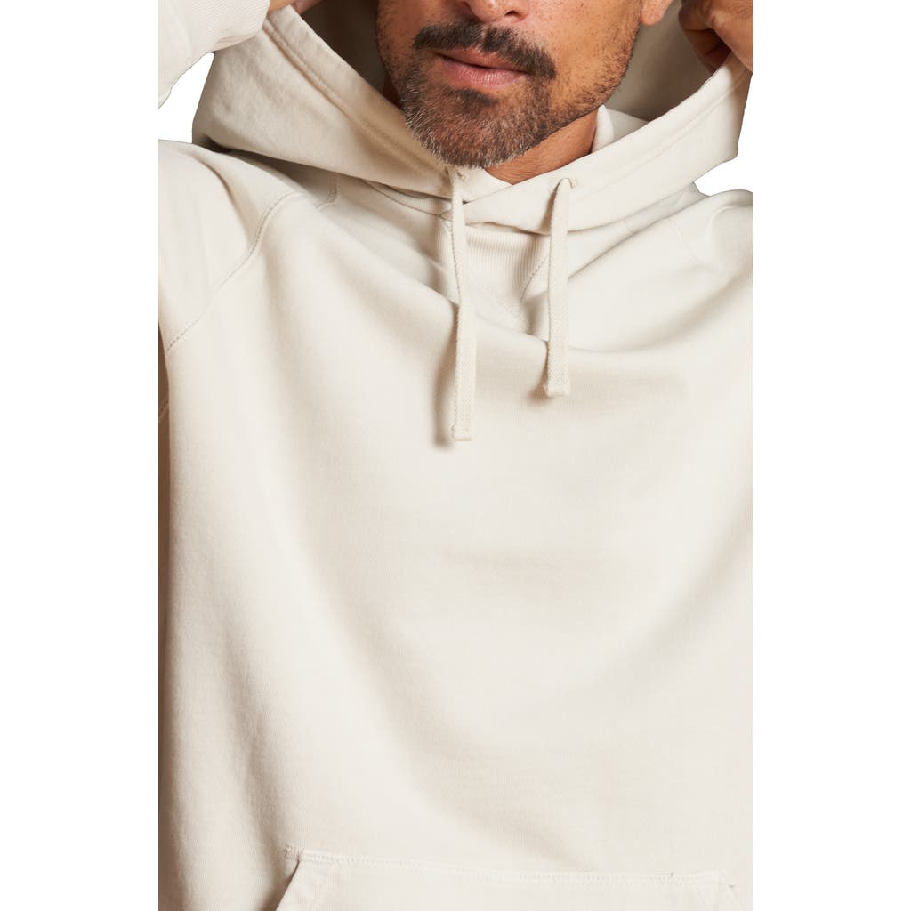 Rowan Barton Terry Raglan Hoodie In White