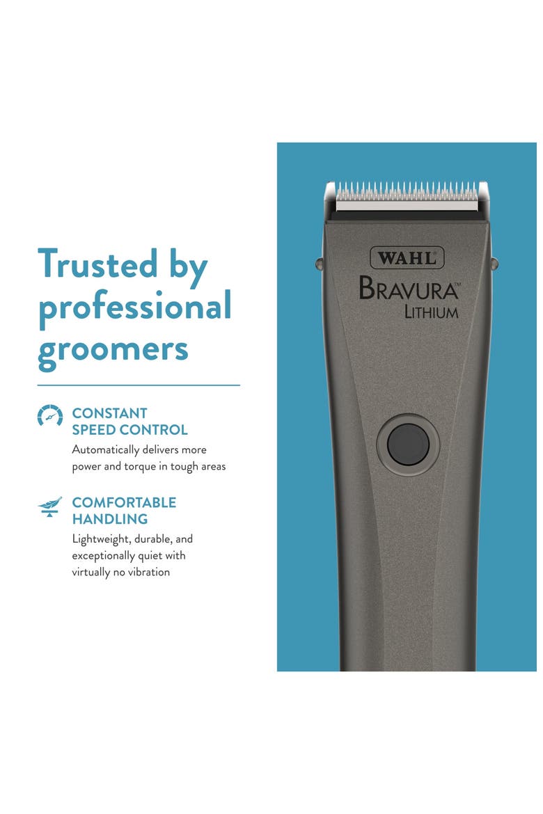 Lithium-Ion Corded and Cordless Clipper for Dog, Cat and Pet Grooming, Alternate, color, Gunmetal