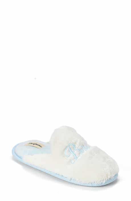 DEARFOAMS Bride Faux Fur Slipper