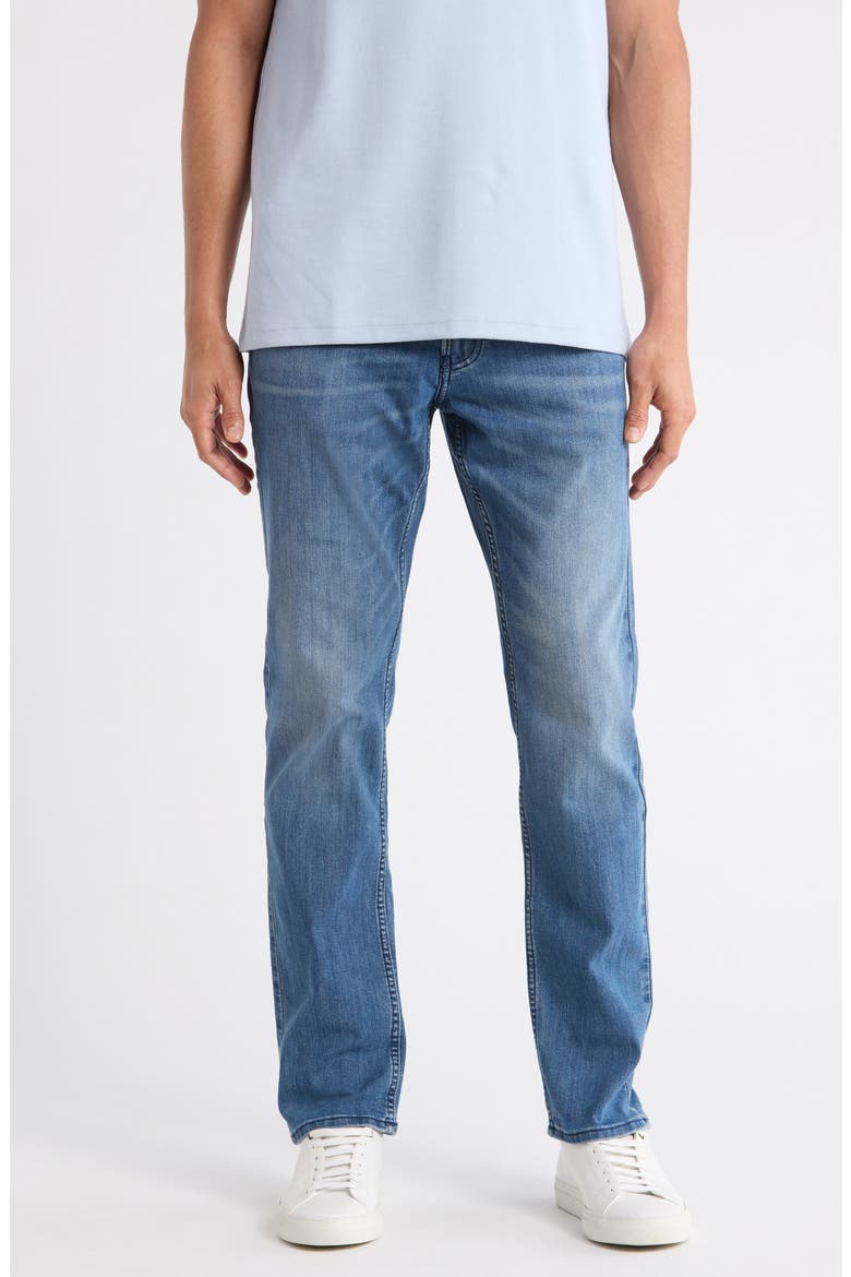 Slim Straight Fit Jeans, Main, color, EMBERS