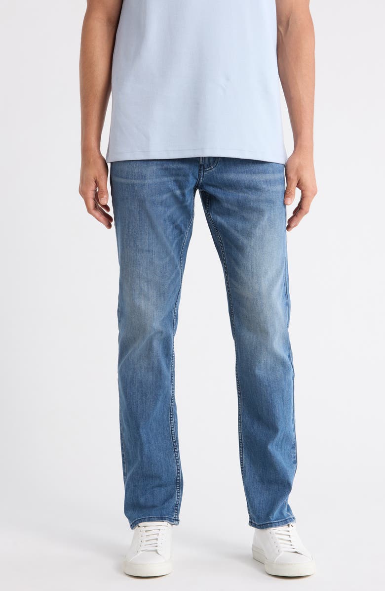 Calvin Klein Slim Straight Fit Jeans, Main, color, Embers