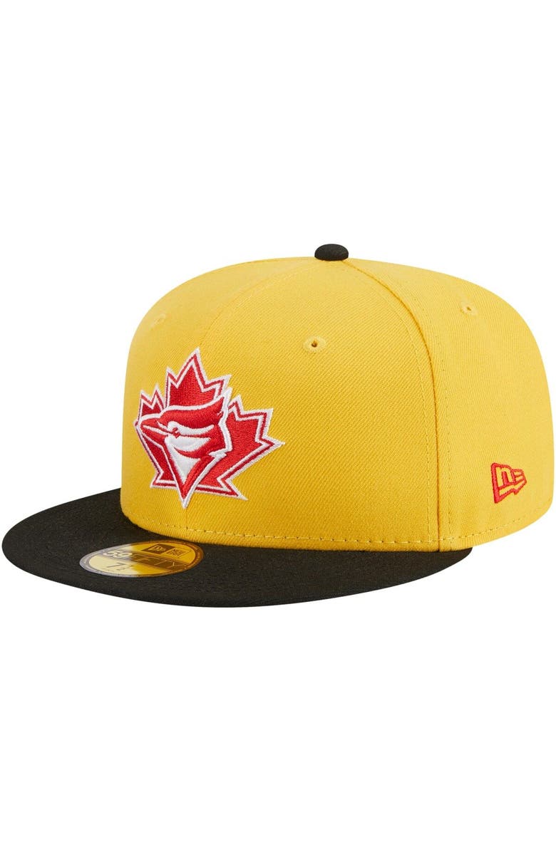 New Era Men's New Era Yellow/Black Toronto Blue Jays Grilled 59FIFTY Fitted Hat, Alternate, color, 