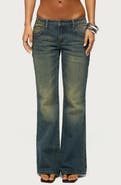 EDIKTED Shirili Low Rise Flare Jeans