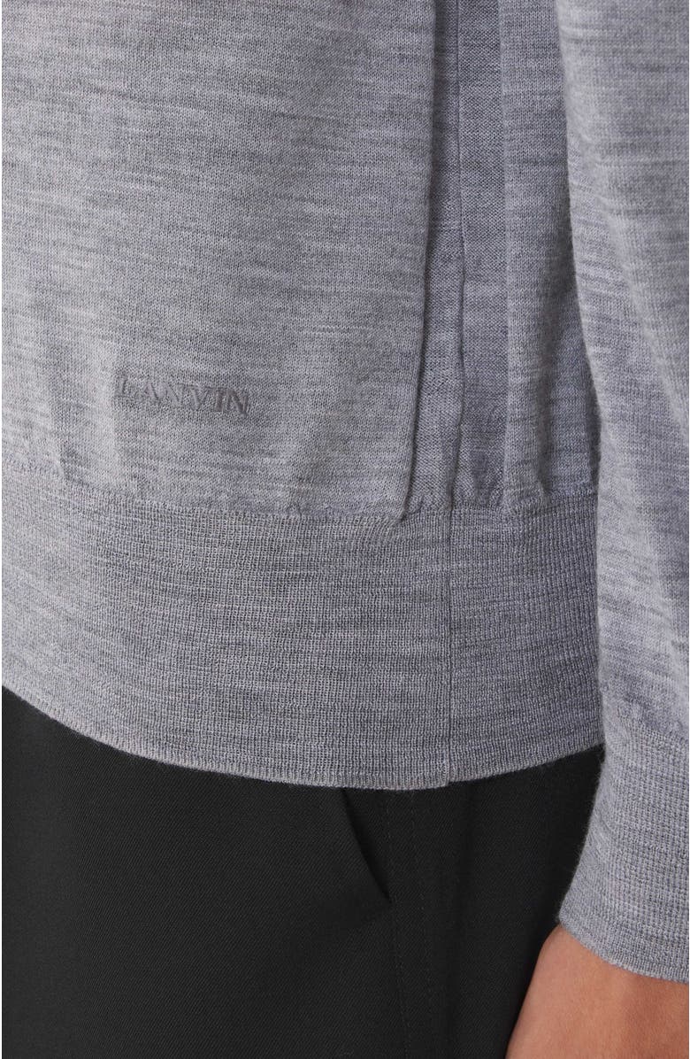 Lanvin Black Merino Wool Sweater, Alternate, color, Light Grey