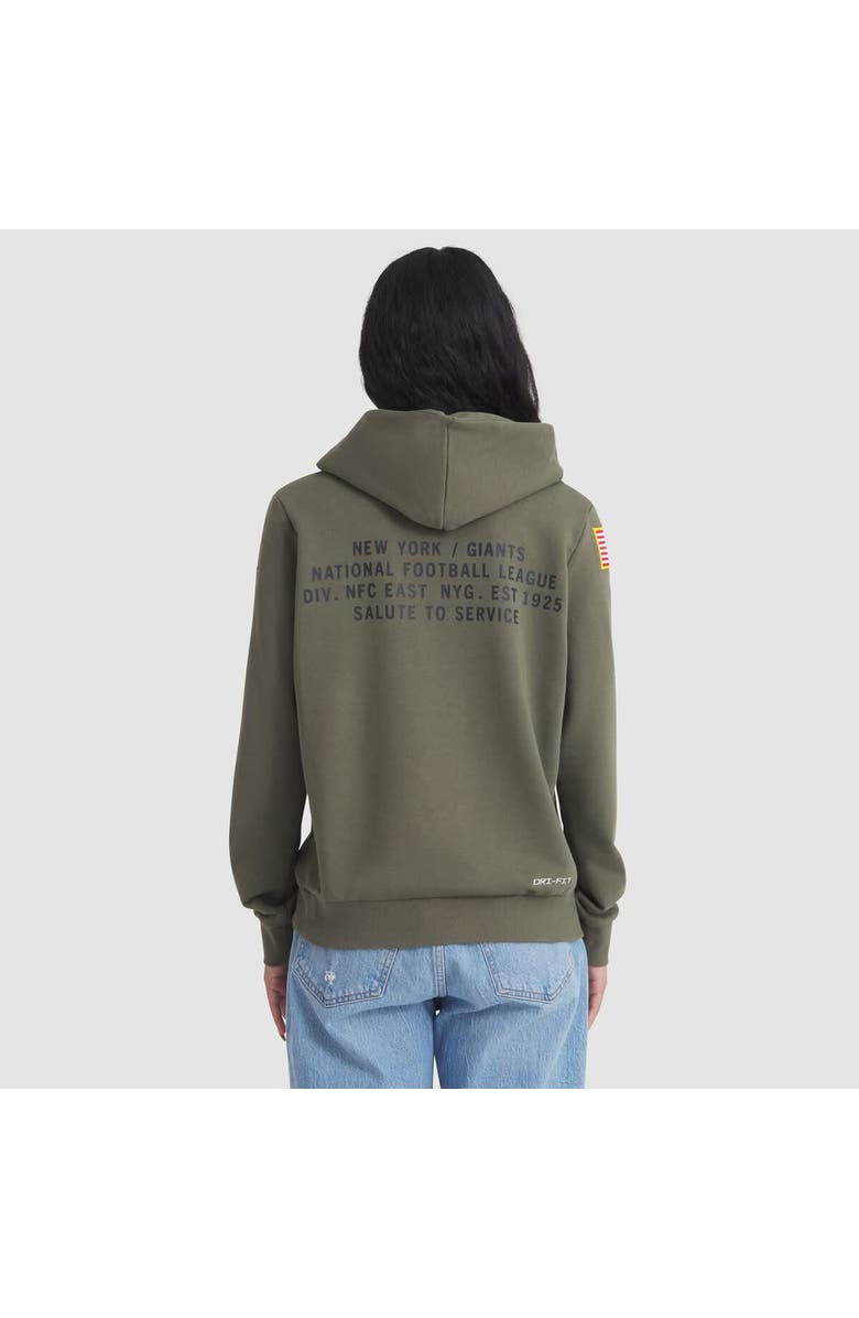 Nike Women's Nike Olive New York Giants 2025 Salute to Service Sideline Standard Issue Dri-FIT Hoodie, Alternate, color, Olive