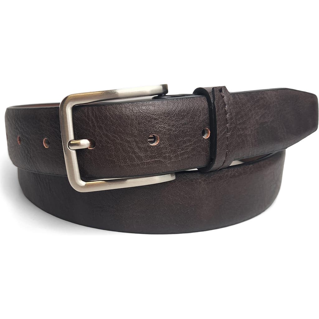 Vince Camuto Textured Leather Belt In Brown