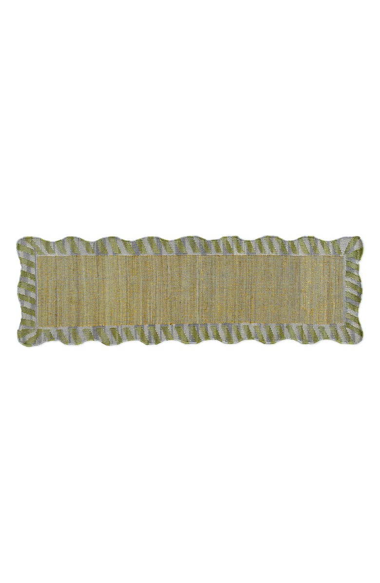 MACKENZIE CHILDS Jute Scalloped Runner, Main, color, Beige