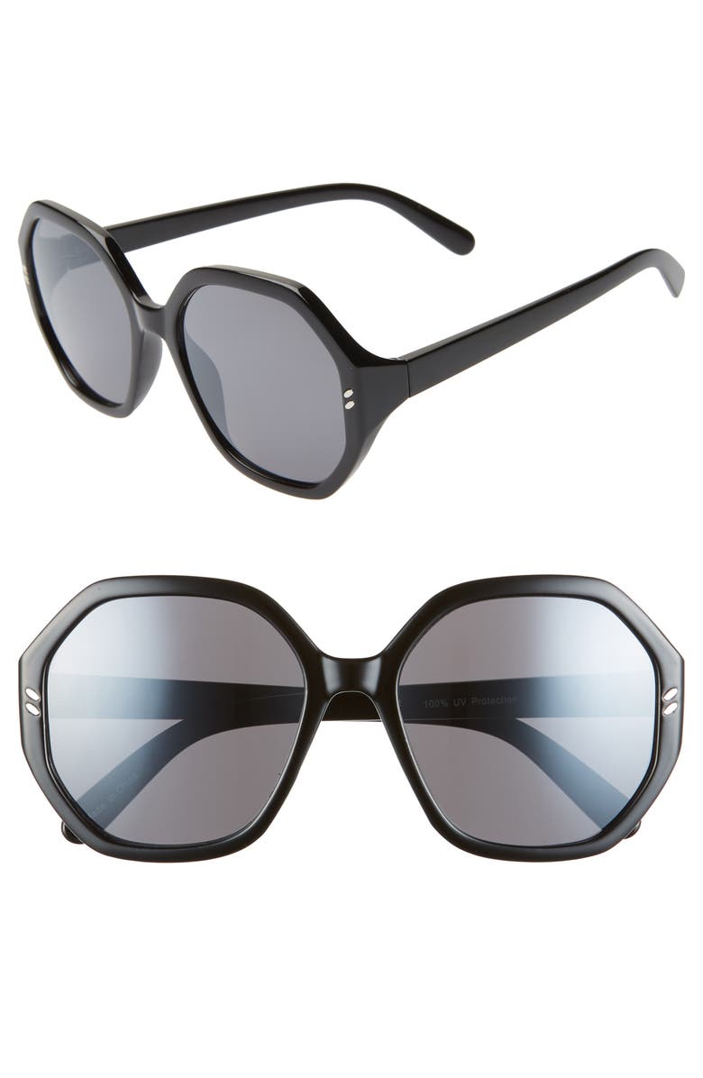 BP. 55mm Octagon Sunglasses, Main, color, 