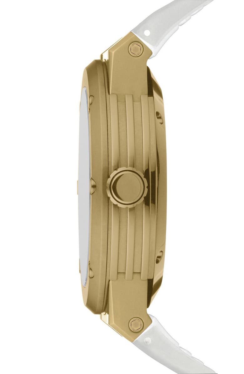 FERRAGAMO Salvatore Ferragamo F-80 Motion Rubber Strap Smart Watch, 44mm, Alternate, color, 