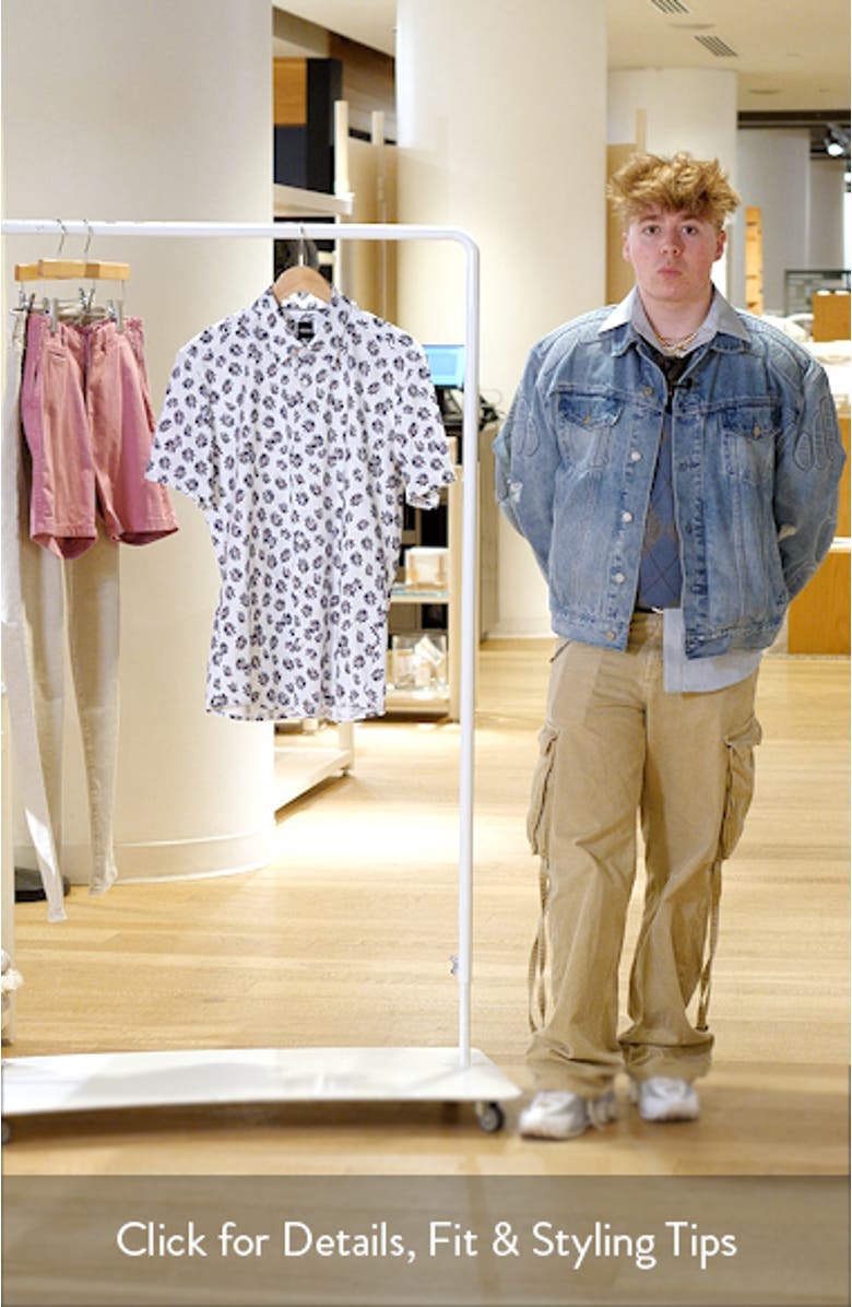 Roan Ken Floral Short Sleeve Button-Up Shirt, sales video thumbnail