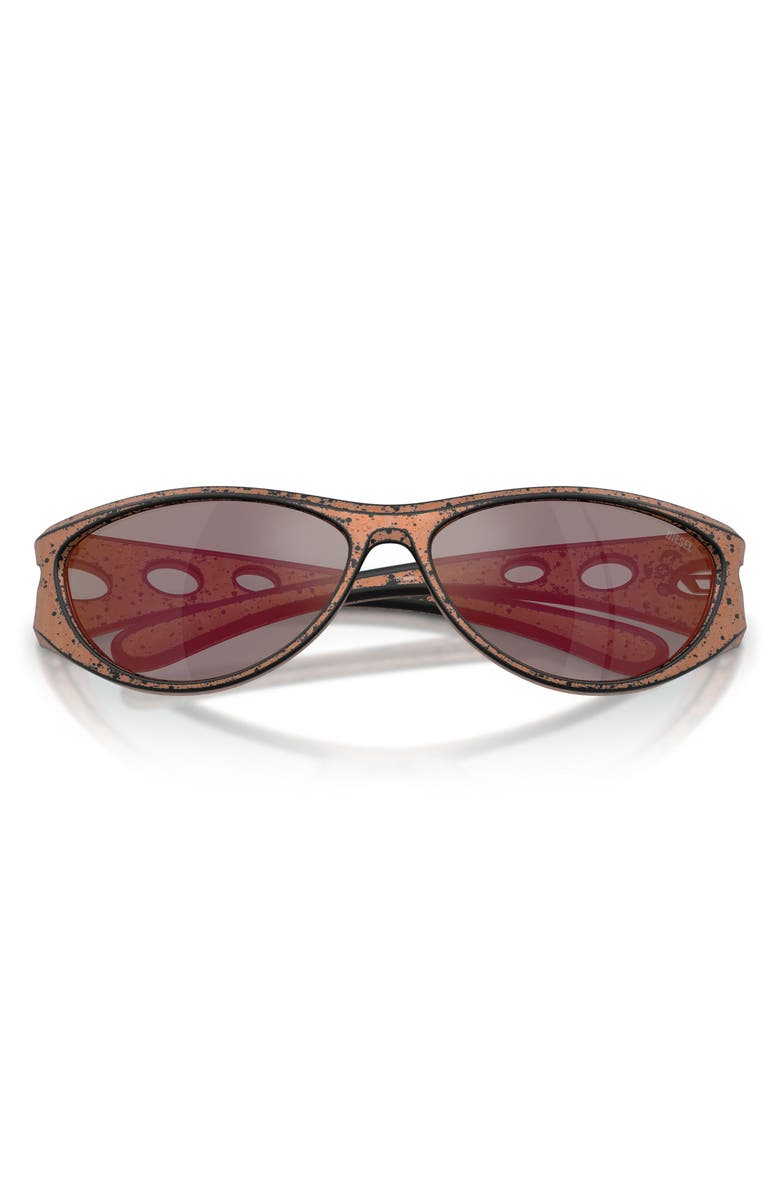 DIESEL<sup>®</sup> 63mm Oversize Cat Eye Sunglasses, Alternate, color, Bronze Barreling Black