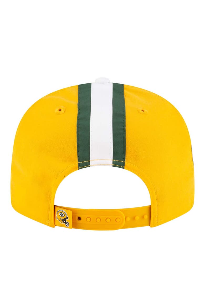 Men's New Era Gold Green Bay Packers  Helmet 9FIFTY Snapback Hat, Alternate, color, Gold