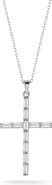 GLAZE JEWELRY Sterling Silver Cross Pendant Necklace
