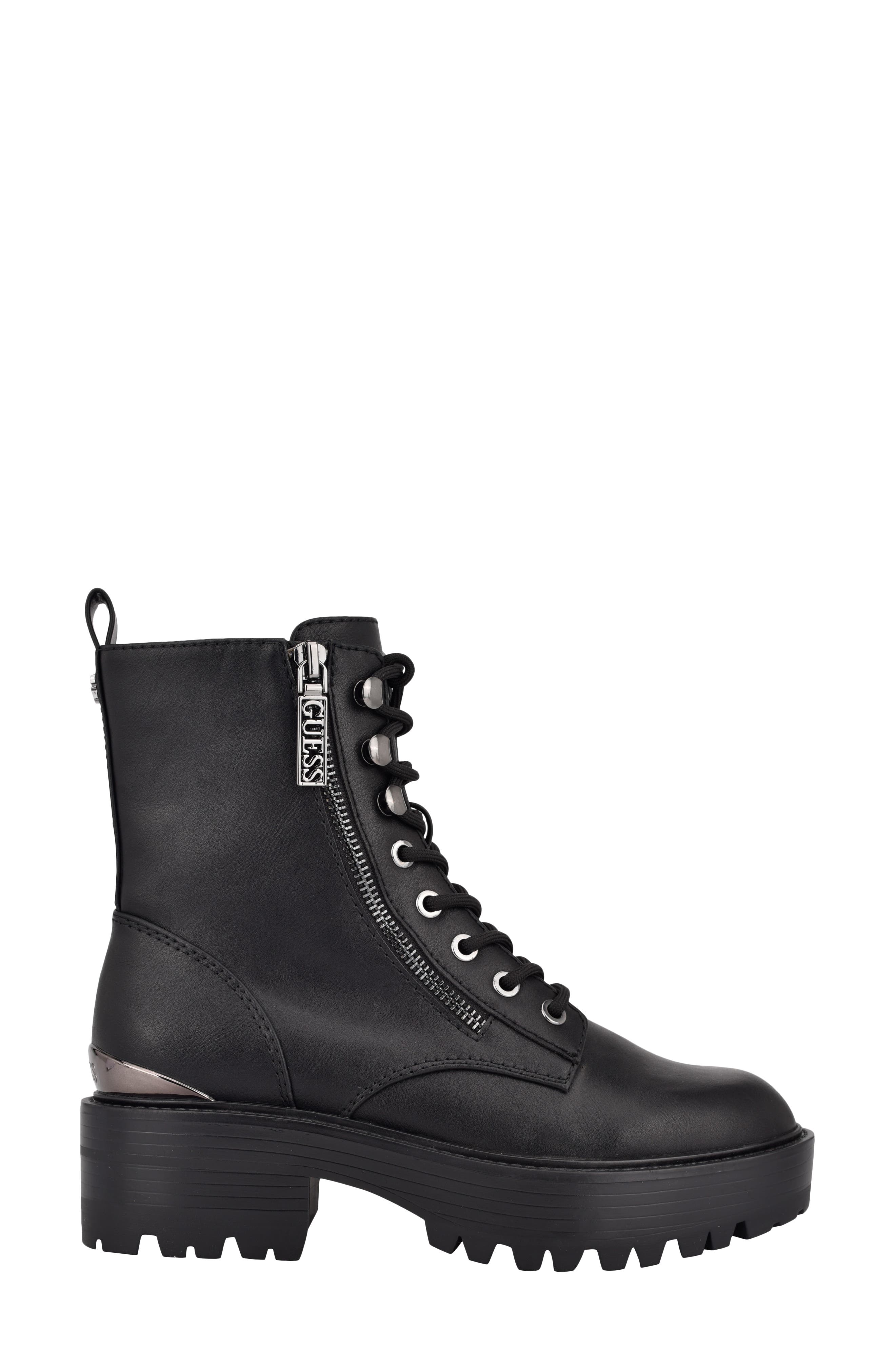 GUESS Fearne Platform Combat Boot, Alternate, color, 