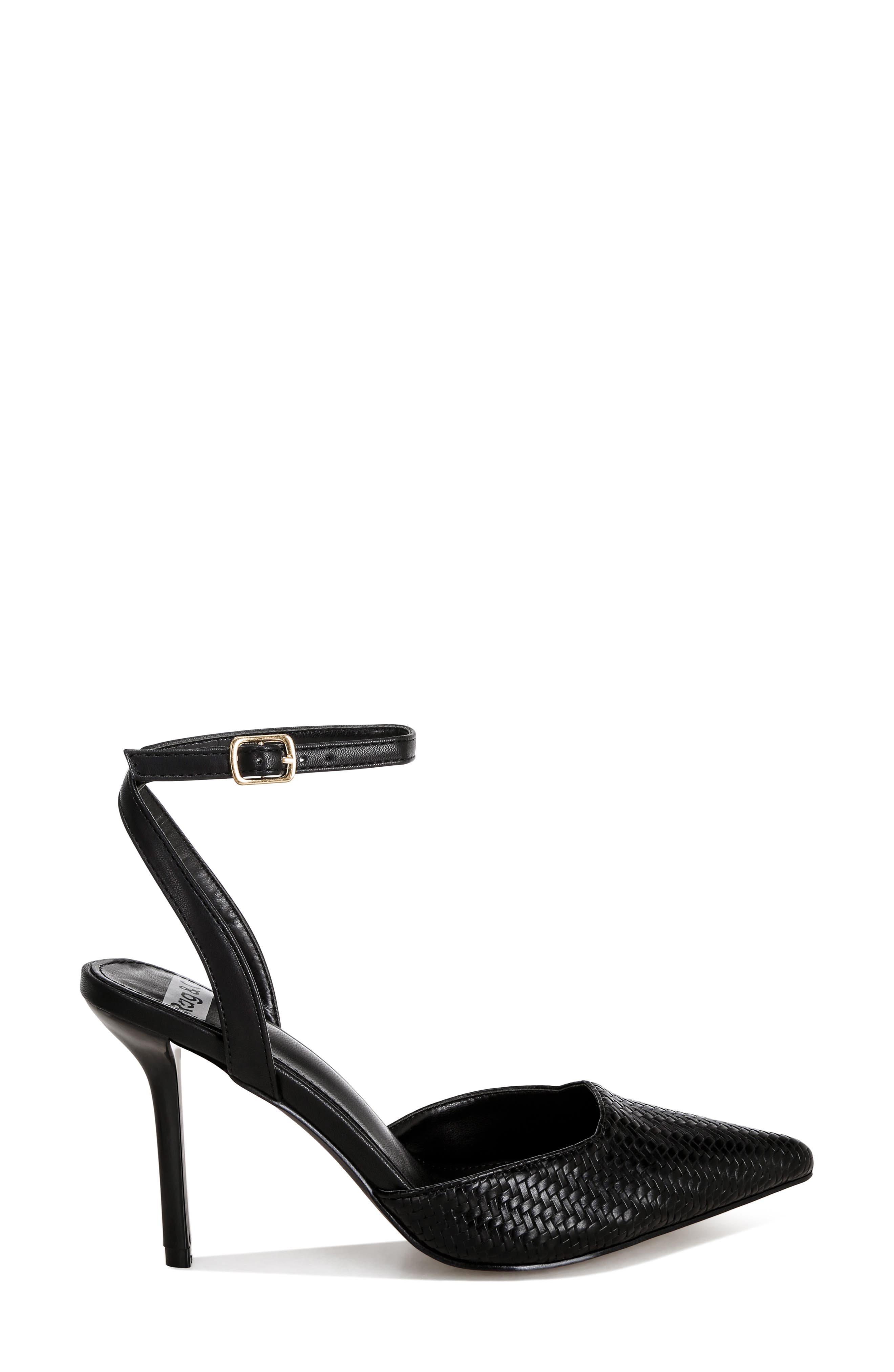 Boxwood Pointed Toe Pump, Alternate, color, BLACK WEAVE
