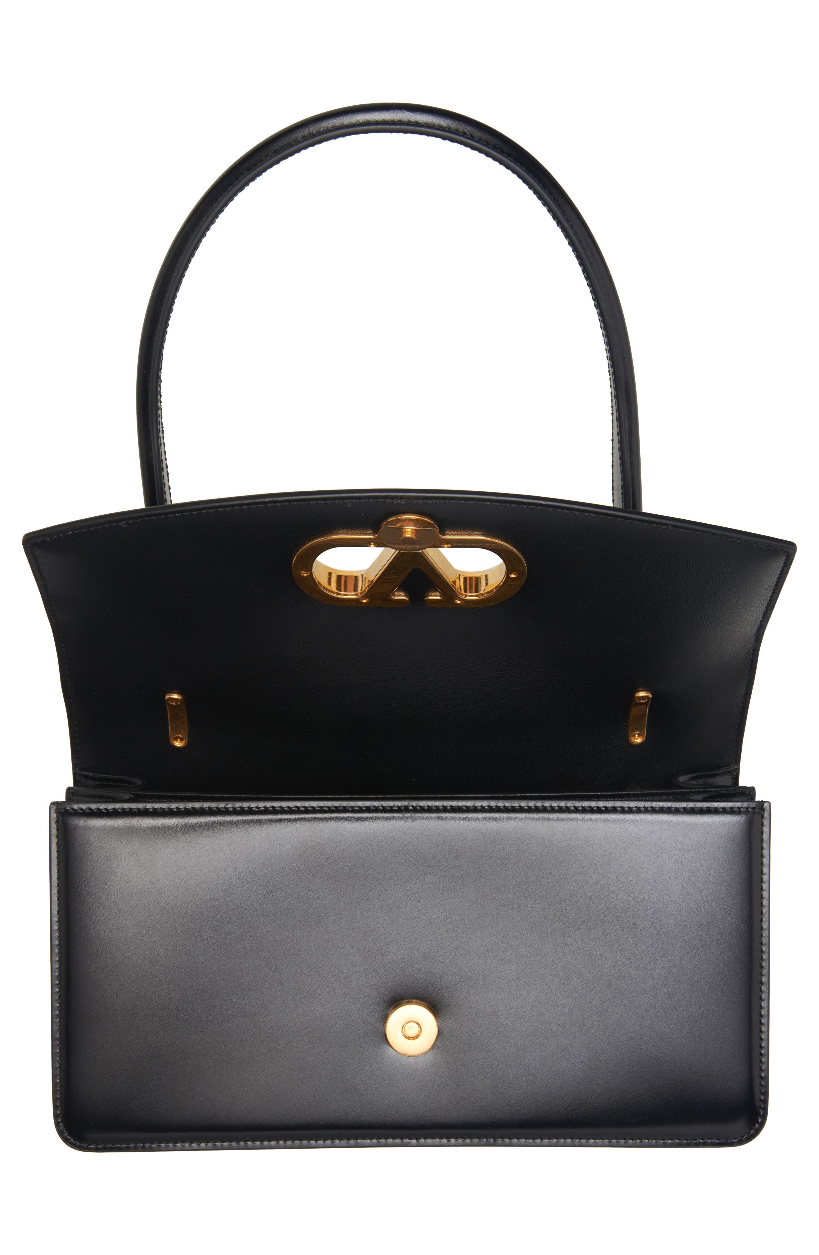 Valentino Garavani Vain Leather Shoulder Bag, Alternate, color, Nero