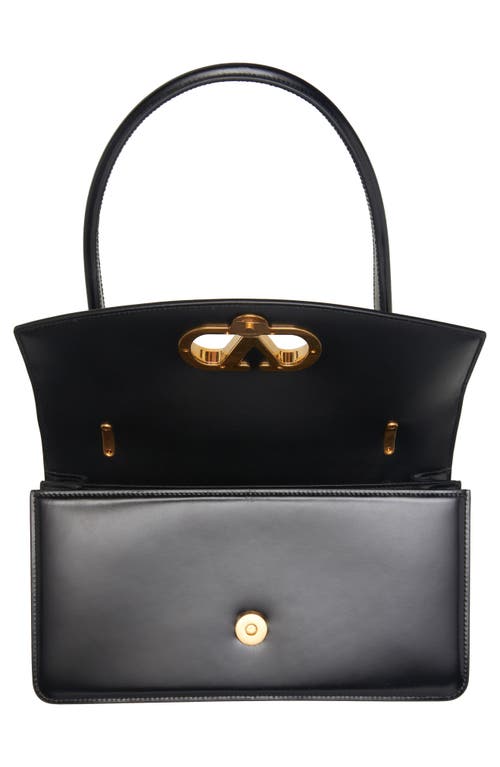 Valentino Garavani Vain Vlogo Leather Top-handle Bag In Black