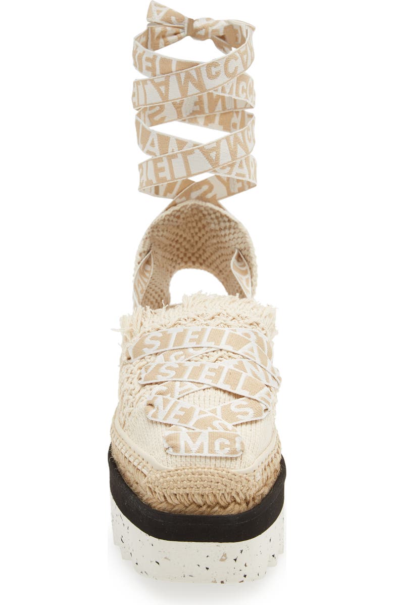Stella McCartney Gaia Logo Strap Espadrille, Alternate, color,