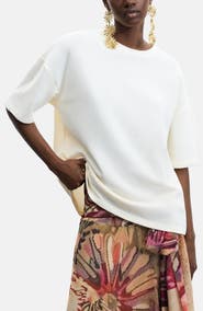 Desigual Oversize Cotton Blend T-Shirt