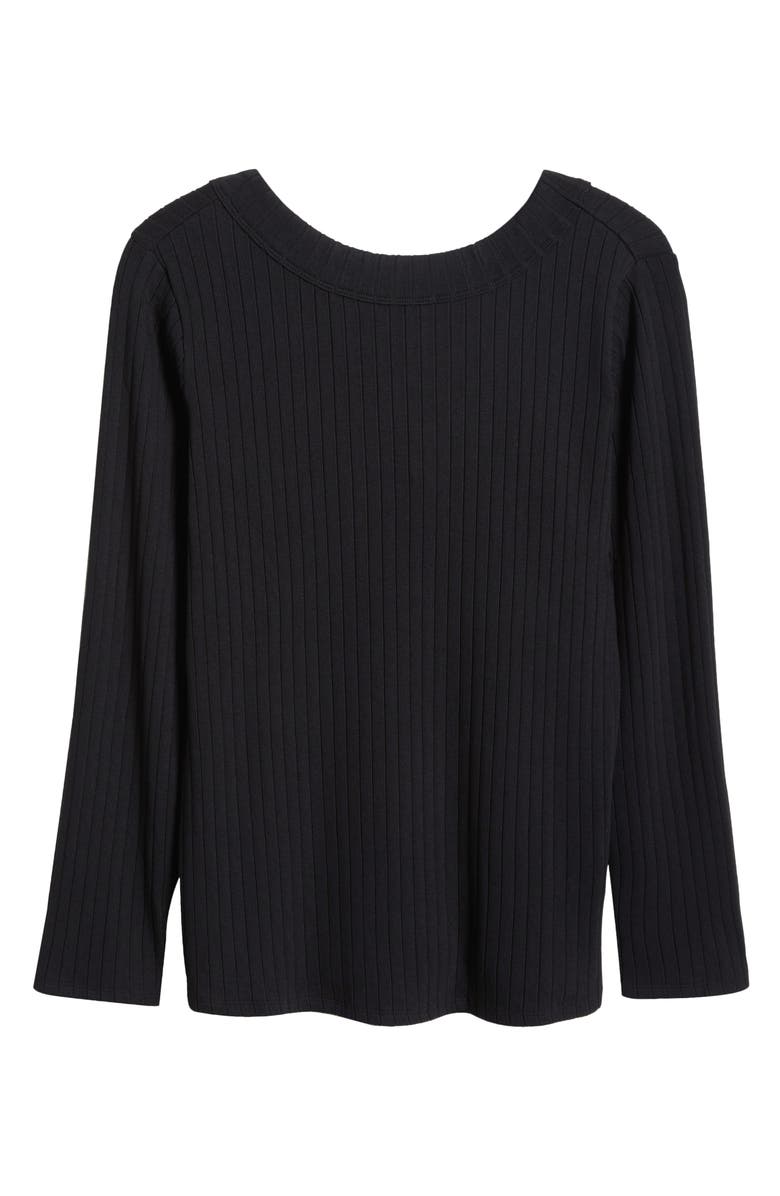 Universal Standard Rib Scoop Back Top, Alternate, color,