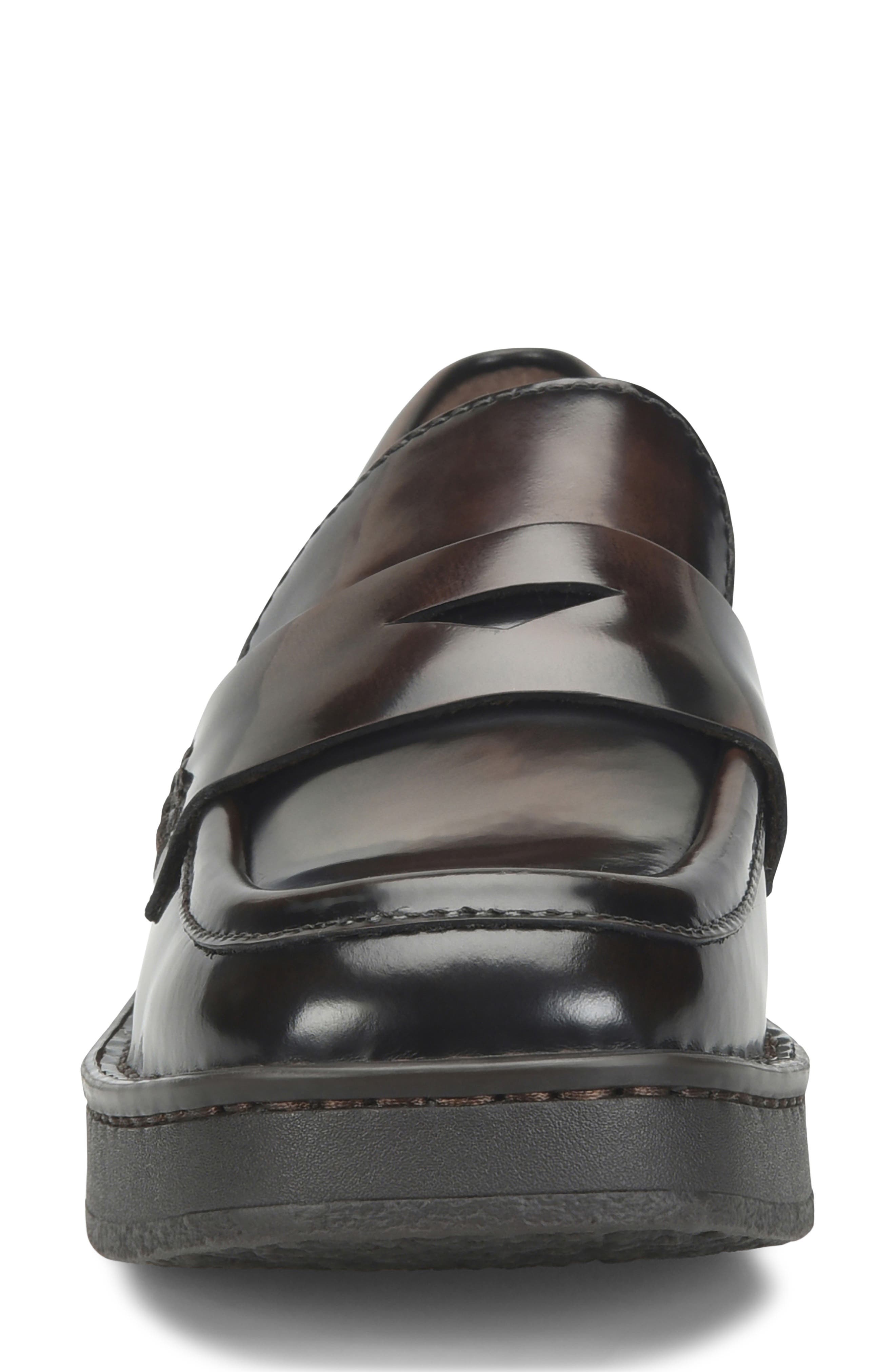 Faythe Leather Penny Loafer, Alternate, color, BROWN BRUSH OFF