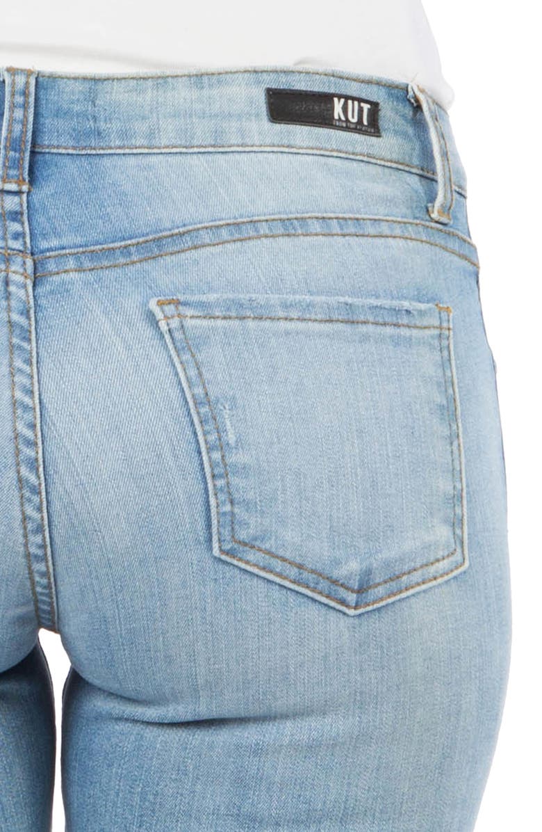 KUT from the Kloth Connie Step Hem Ankle Skinny Jeans, Alternate, color, 