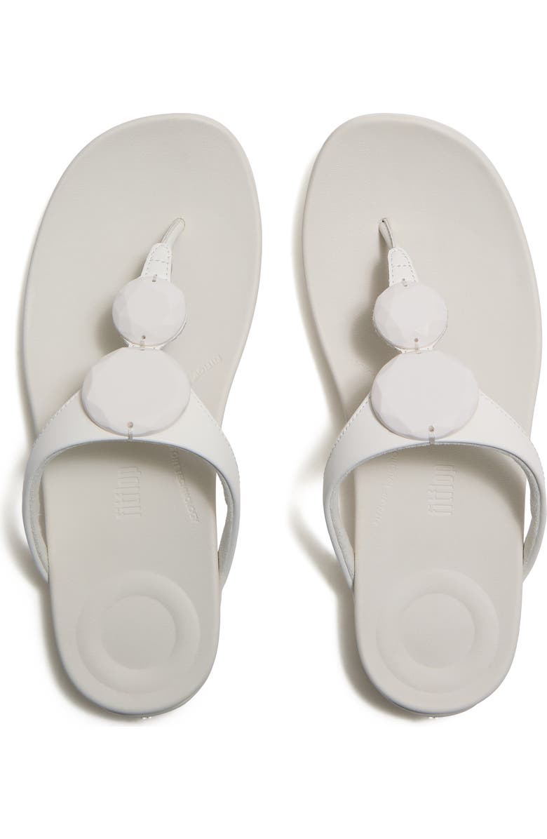 FitFlop Solay Glossy-Disc Toe-Post, Alternate, color, Cream