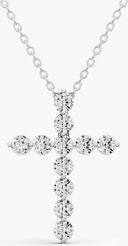 SEREIA OFFICIAL 14K Gold Necklace 2.5 ct Sereia's Cross Pendant with Lab Diamonds