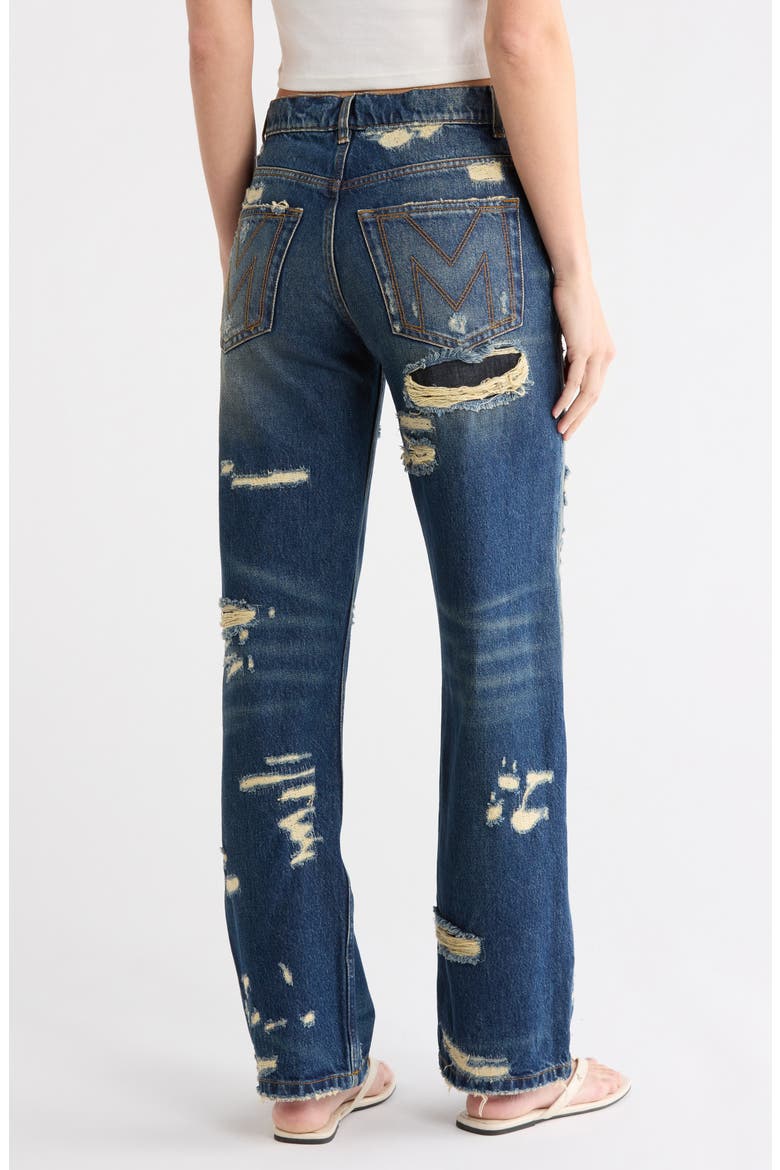 Rip & Repair Straight Leg Jeans, Alternate, color, PUNK INDIGO