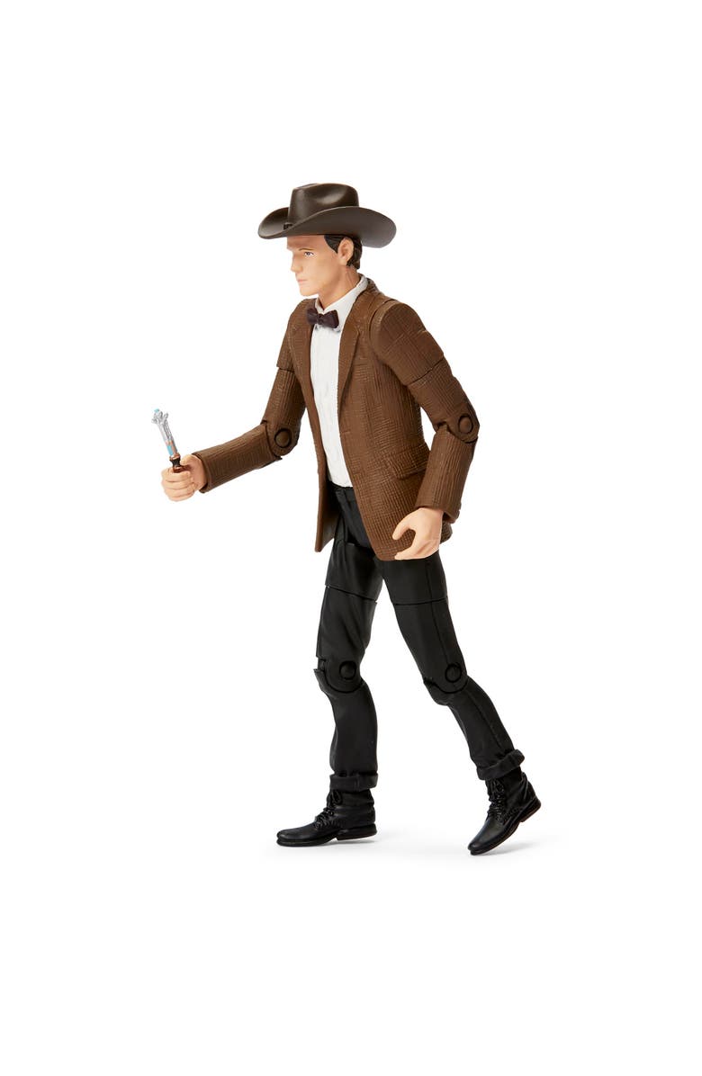 Toynk Doctor Who 11th Doctor in Cowboy Hat 5.5" Action Figure, Alternate, color, Brown