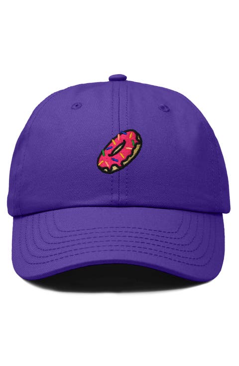 Donut Embroidered Adjustable Cap