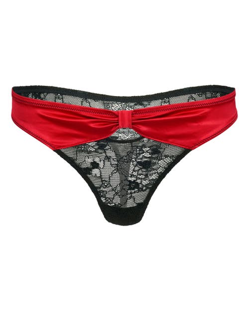 Shop Adore Me Eira Thong Panties In Dark Red