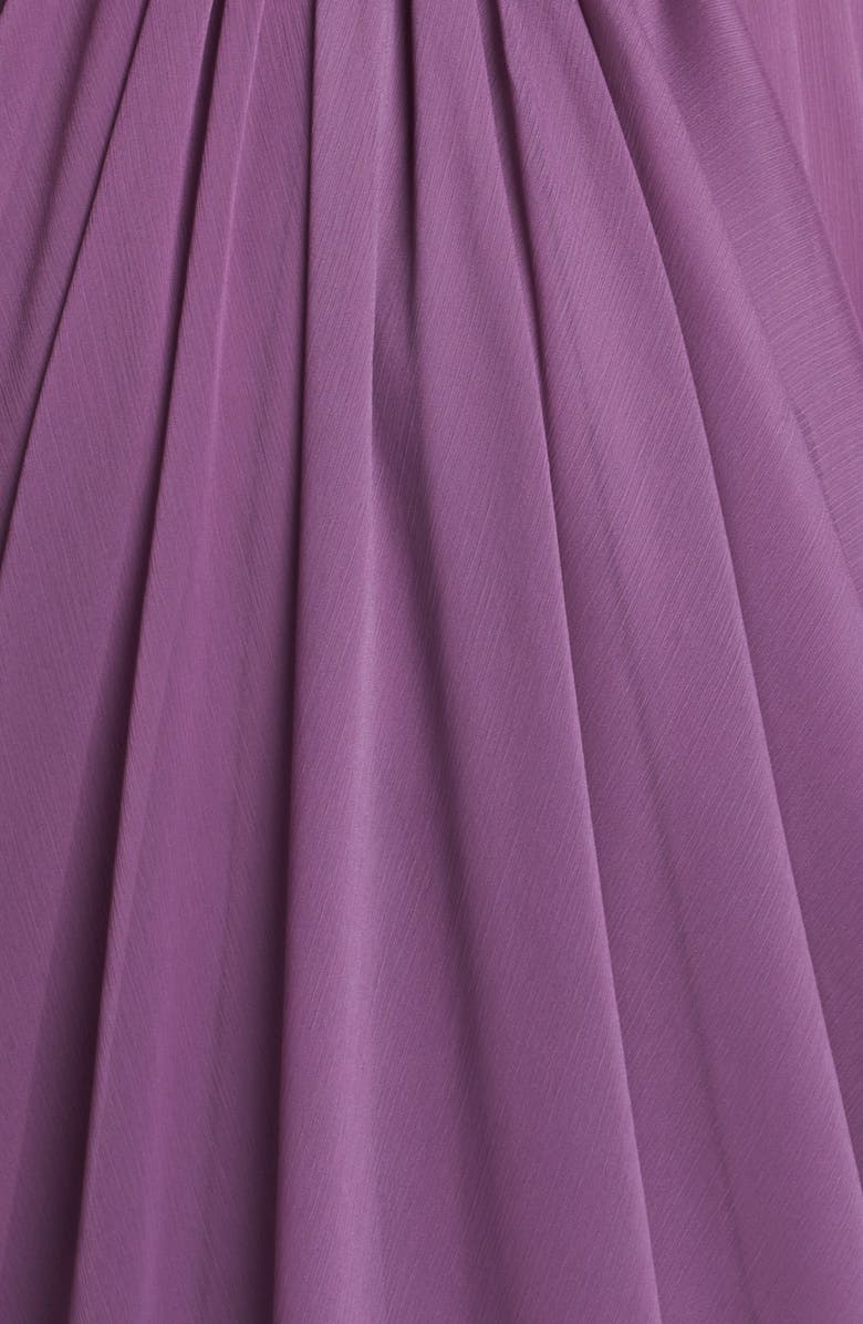 Lela Rose Bridesmaid Draped Chiffon Dress, Alternate, color, 