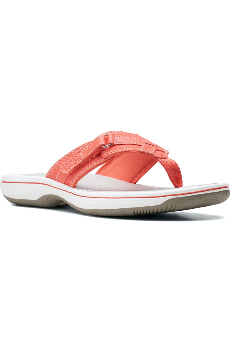 Clarks<sup>®</sup> Breeze Sea Flip Flop Sandal, Main, color, Bright Cor