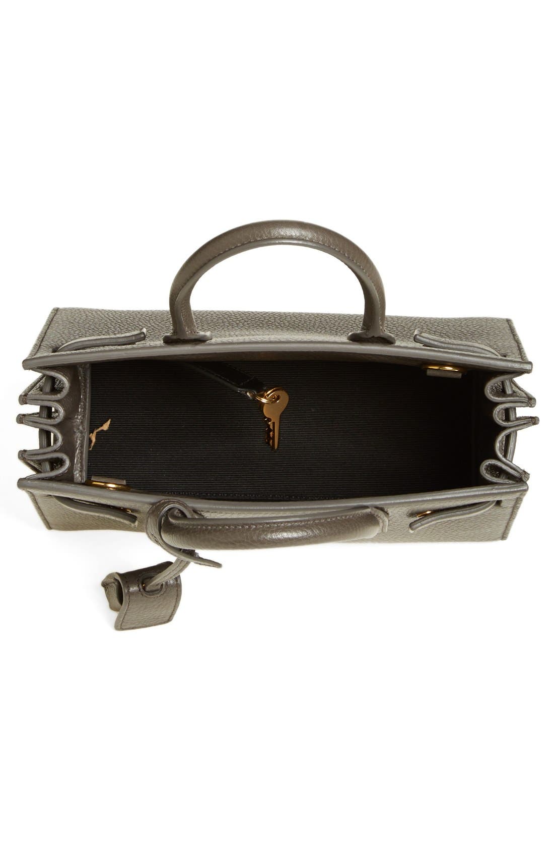 'Baby Sac de Jour' Grained Leather Tote, Alternate, color, EARTH