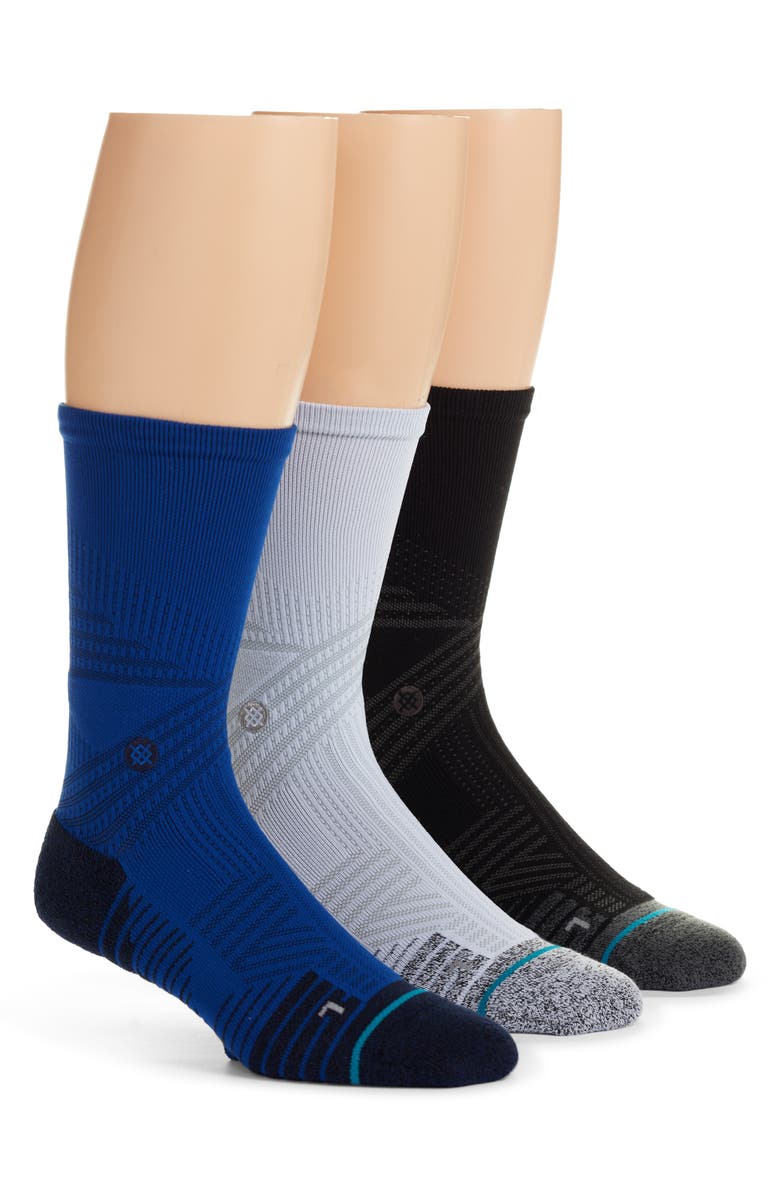 Stance Assorted 3-Pack Athletic Crew Socks, Main, color, 