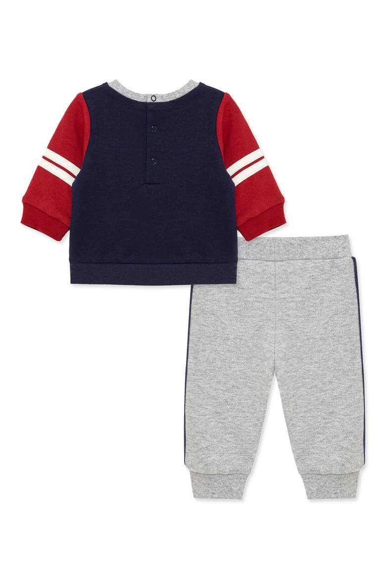 Touchdown Crewneck Sweatshirt & Joggers Set, Alternate, color, BLUE/ MULTI