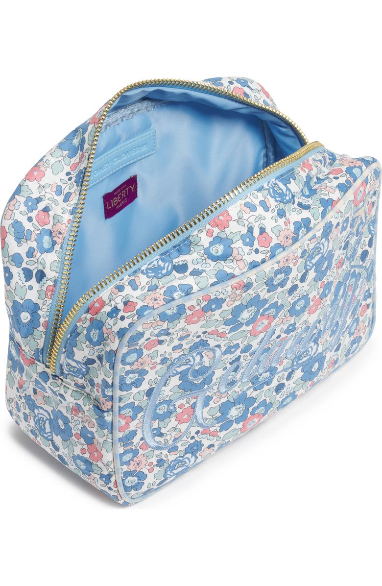 Stoney Clover Lane x Liberty Large Getaway Embroidered Pouch, Alternate, color, Betsy